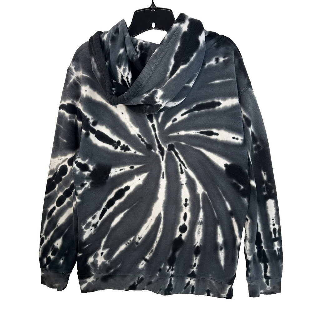 Charlotte Hornets Tie-Dye Hoodie Sweatshirt Adult Size Medium Hugo Black‎ White - Picture 6 of 11